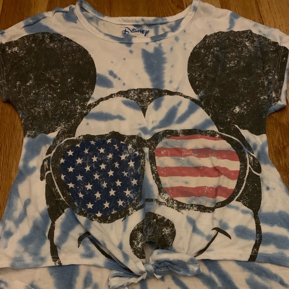 Girls Mickey Mouse high low tee size small - Picture 2 of 5